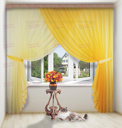 Комплект штор "Блюз" (желтый)